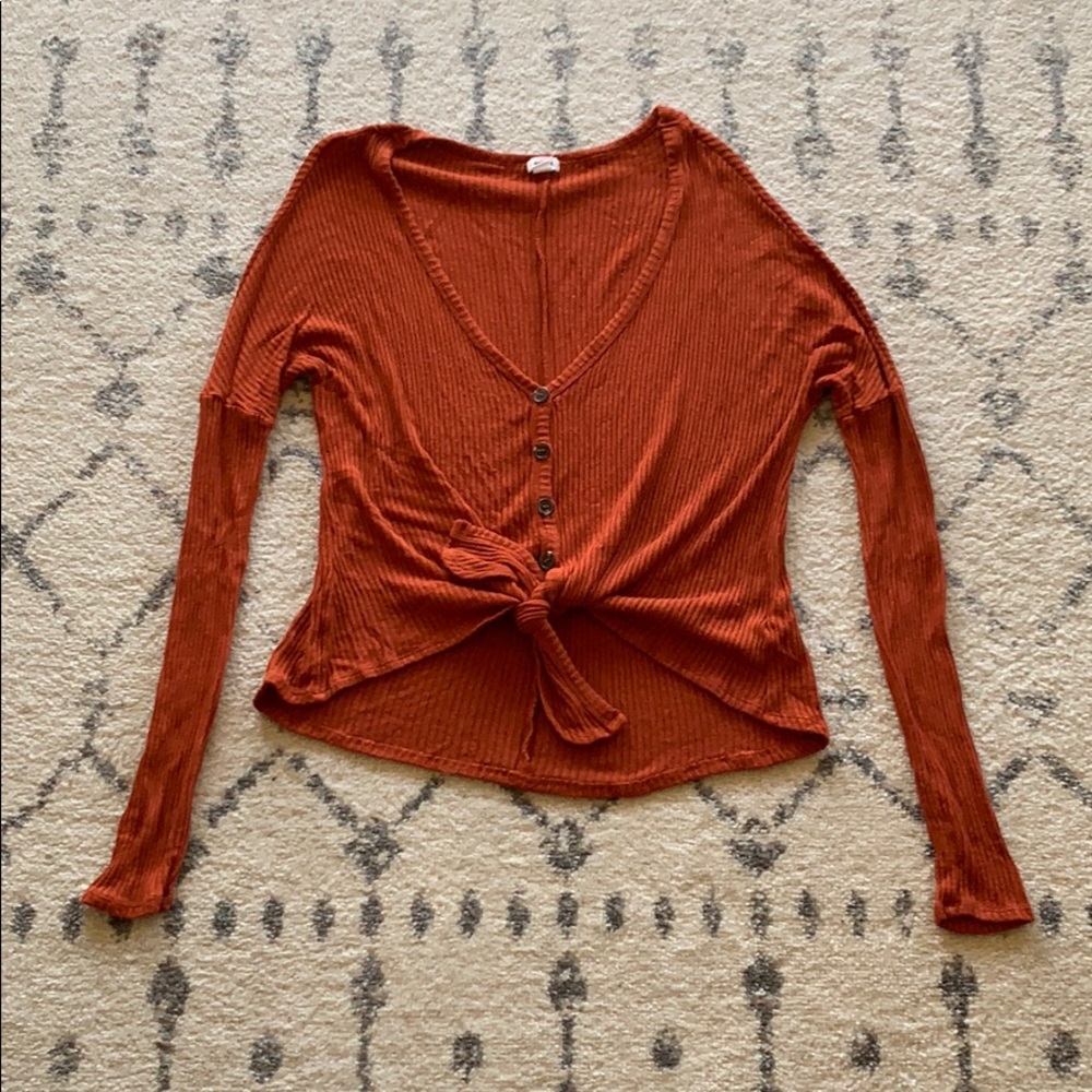 Garage Cropped Cardigan Shirt